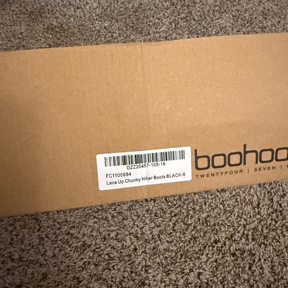 Boohoo Black Combat Boots - Picture 5 of 5